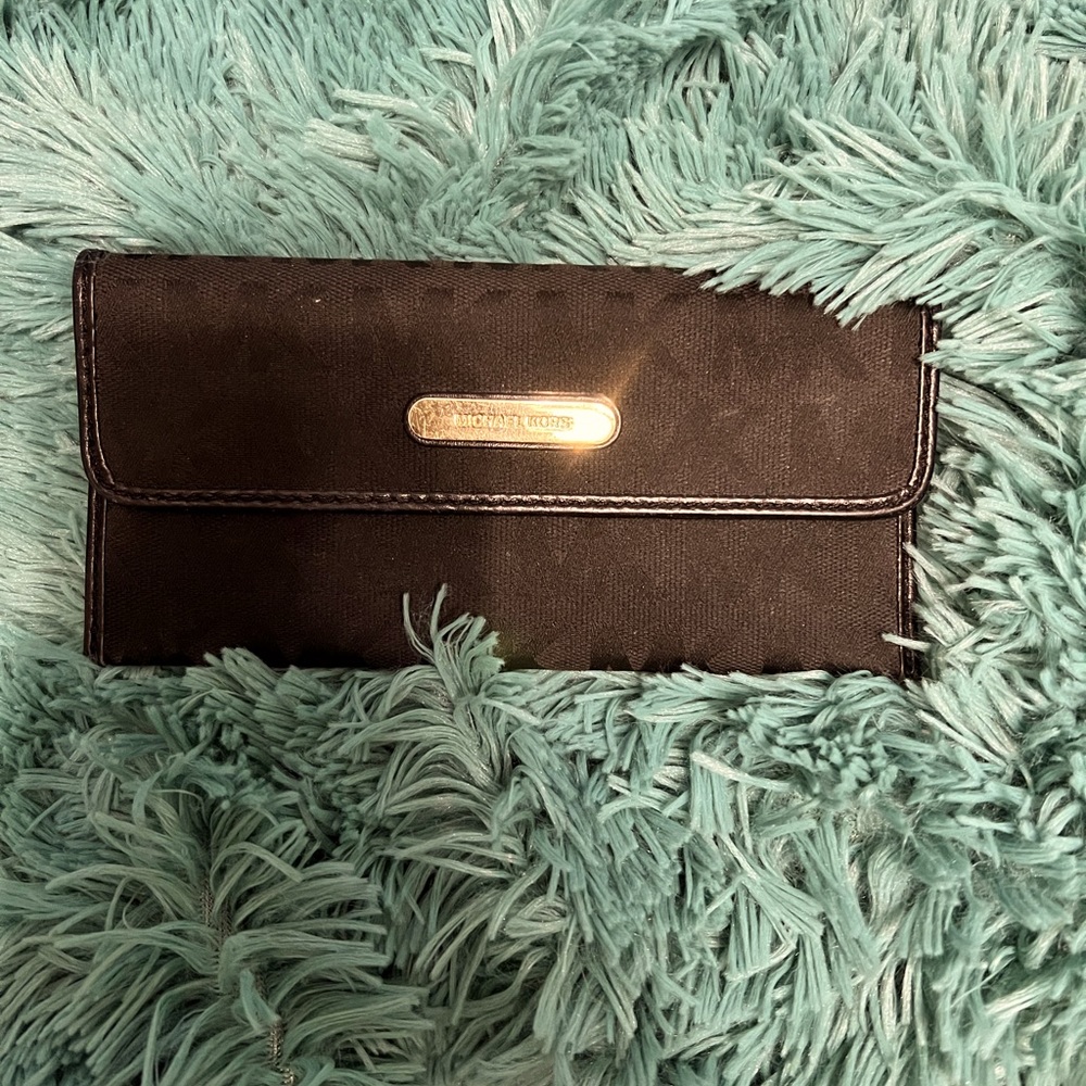 Michael Kors signature fabric wallet